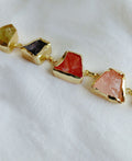 Multi Stone 18K Gold Plated Bracelet