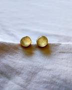 Green Aventurine 18K Gold Plated Stud Earrings