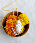 Statement Baroque Pearl Pendant Necklace