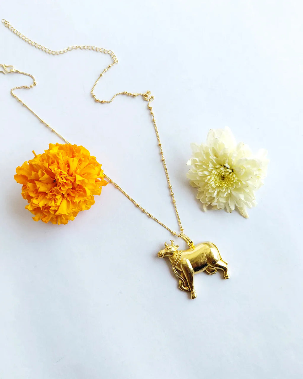 Sacred Cow Gold-Tone Pendant Necklace view 4