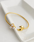 Pearl Moon Open Bangle