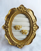 Royal elephant gold statement earrings - photo 5
