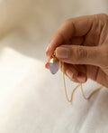Amethyst Glow Drop Necklace