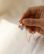 Amethyst Glow Drop Necklace