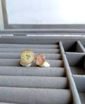 Solar Quartz & Rose Quartz Pearl Adjustable Ring