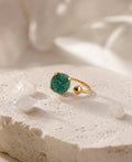 Green Aventurine Luck Stone Ring