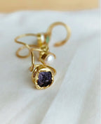 Raw Amethyst & Freshwater Pearl