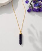 Mystic Amethyst Gold Necklace