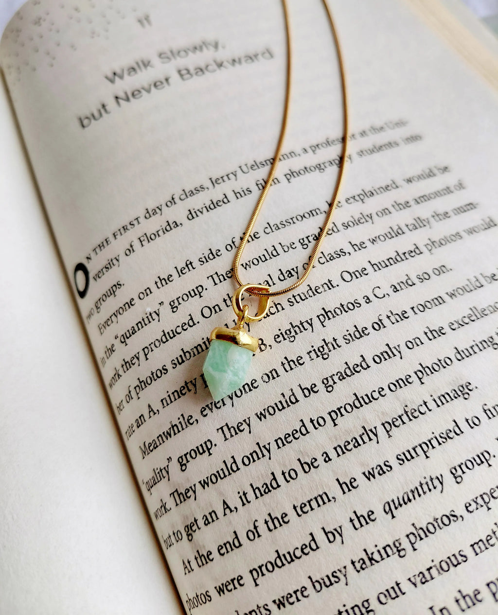 Aqua Bloom Gemstone Necklace