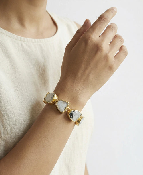 Boho Moonstone Gemstone Bracelet