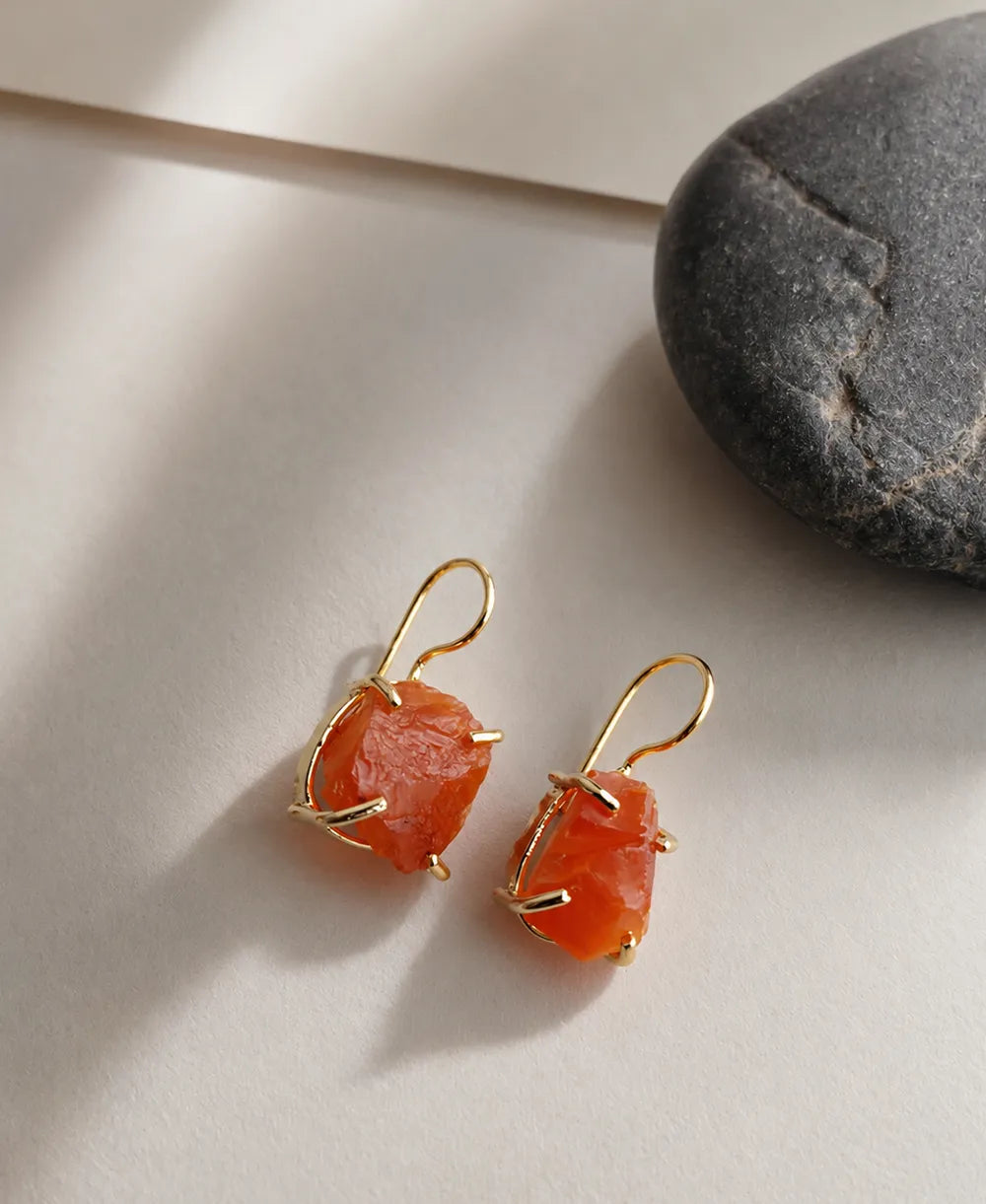 Carnelian Muse Drop Earrings