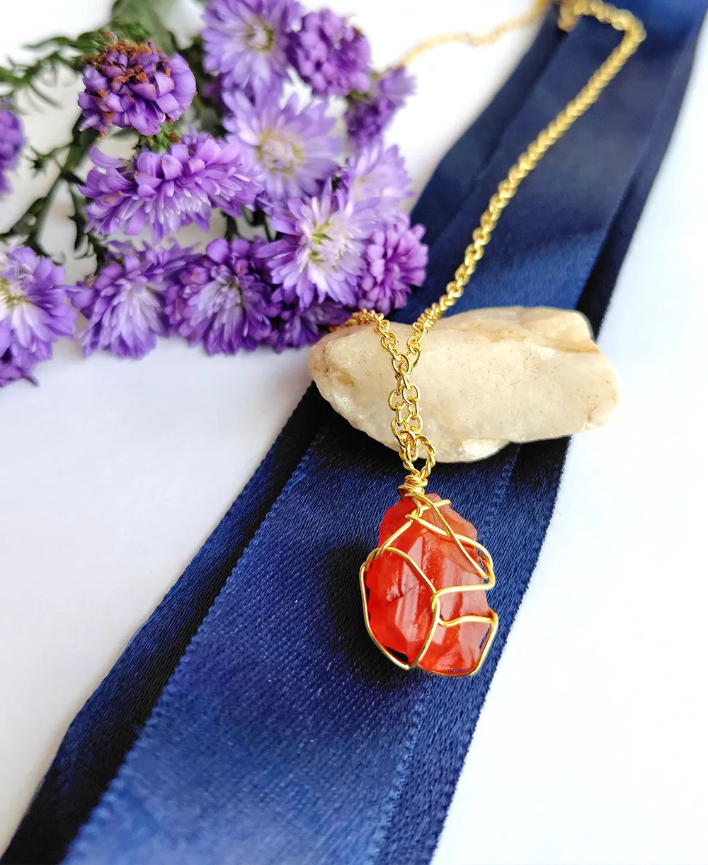 Rustfire Carnelian Necklace