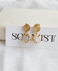 18K Gold-Plated Moonstone Drop Earrings
