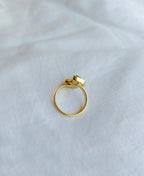 Garnet & Aquamarine Adjustable Ring