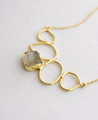 Smoky Quartz Multi-Loop Statement Necklace