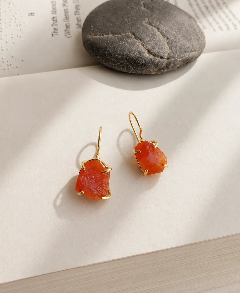 Carnelian Muse Drop Earrings