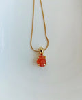 Sun Ember Carnelian 18K Gold Plated Necklace