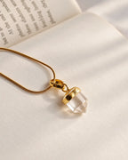 Clear Quartz pendant close-up