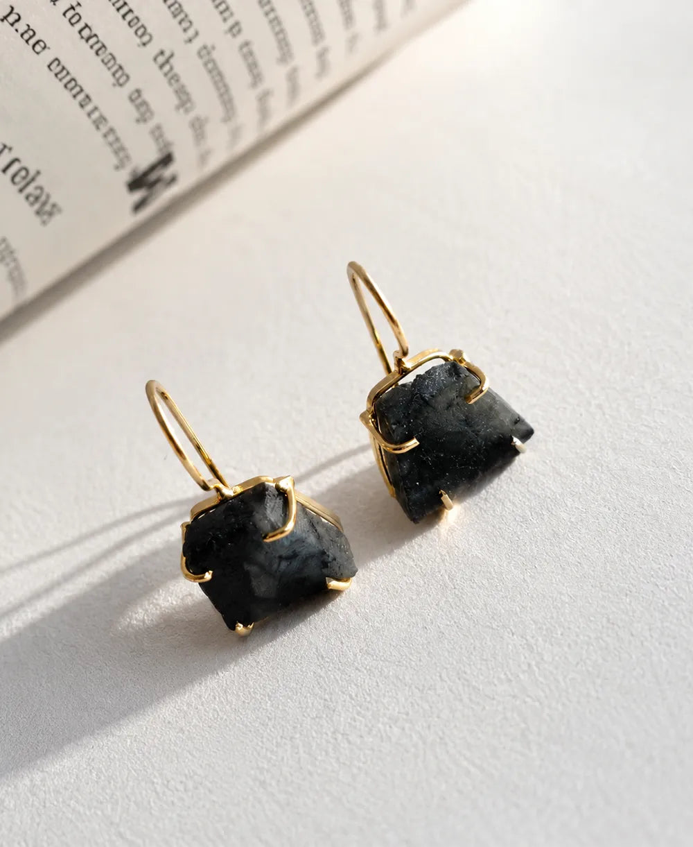 Black Onyx Noir Drop Earrings
