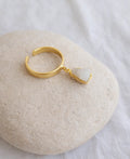 Luna Glow Raw Moonstone Adjustable Ring