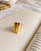 Textured Gold Split Cuff Ring view 5