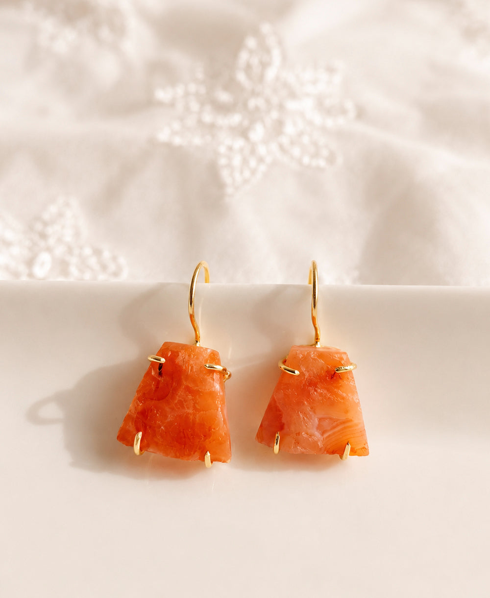 Sun Kissed Carnelian Earrings