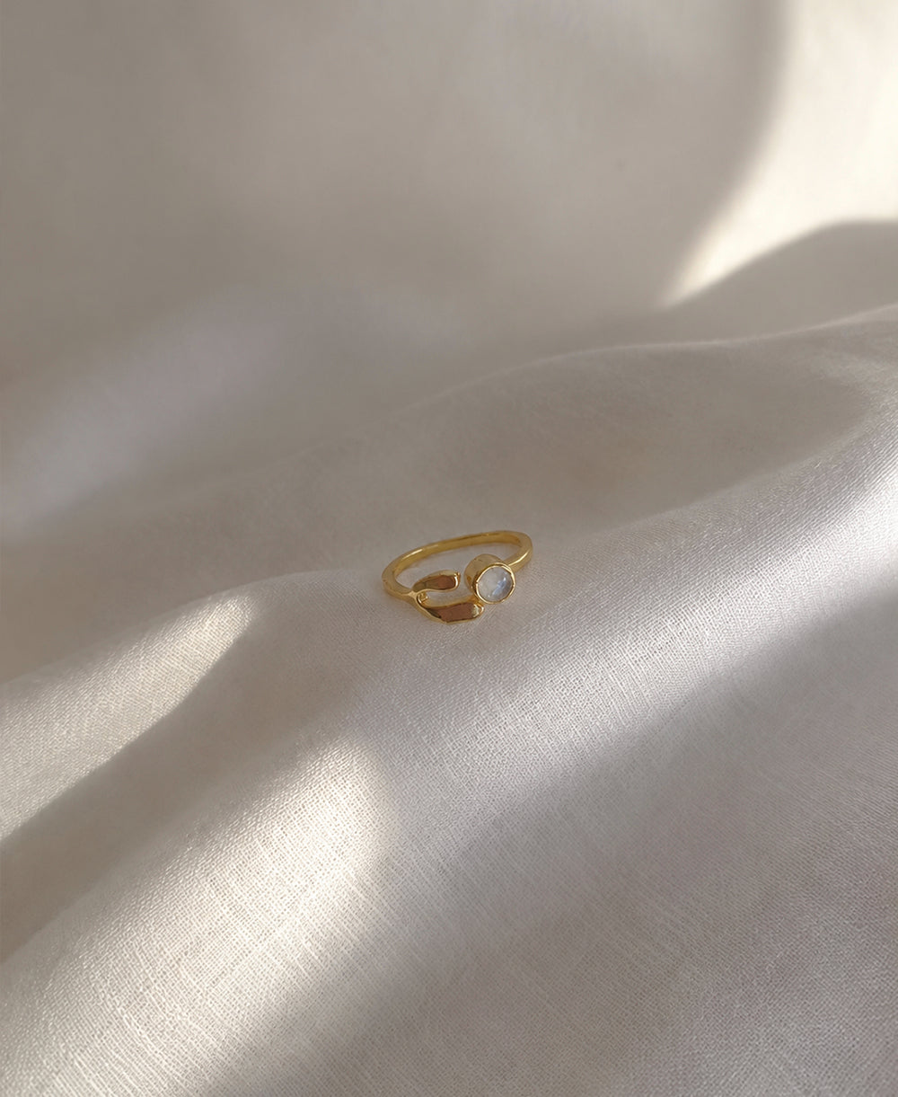 Moon Glow 18K Gold Plated Ring