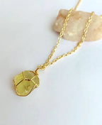 Natural Lemon Quartz Necklace