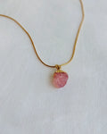 Love Glow Rose Quartz Necklace