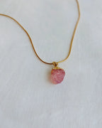 Love Glow Rose Quartz Necklace