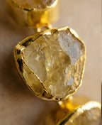 Golden Glow Raw Citrine Statement Bracelet
