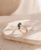 Green Aventurine Luck Stone Ring