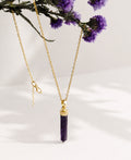 Mystic Amethyst Gold Necklace