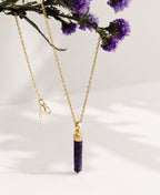 Mystic Amethyst Gold Necklace