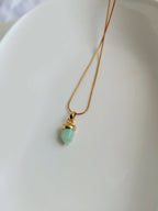 Aqua Bloom Gemstone Necklace