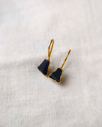 Noir Muse 18K Gold Plated Stone Drop Earrings