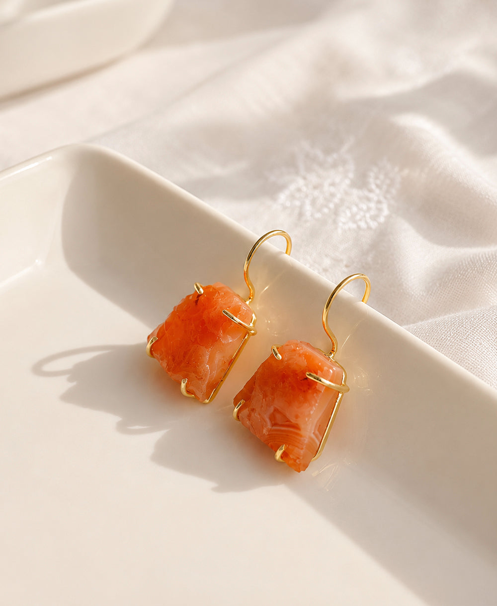 Sun Kissed Carnelian Earrings