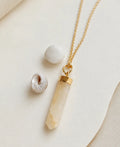 Natural Healing Crystal Pendant Necklace