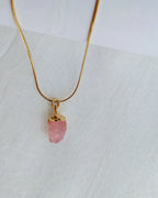 Love Glow Rose Quartz Necklace