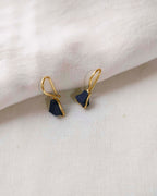Noir Muse 18K Gold Plated Stone Drop Earrings