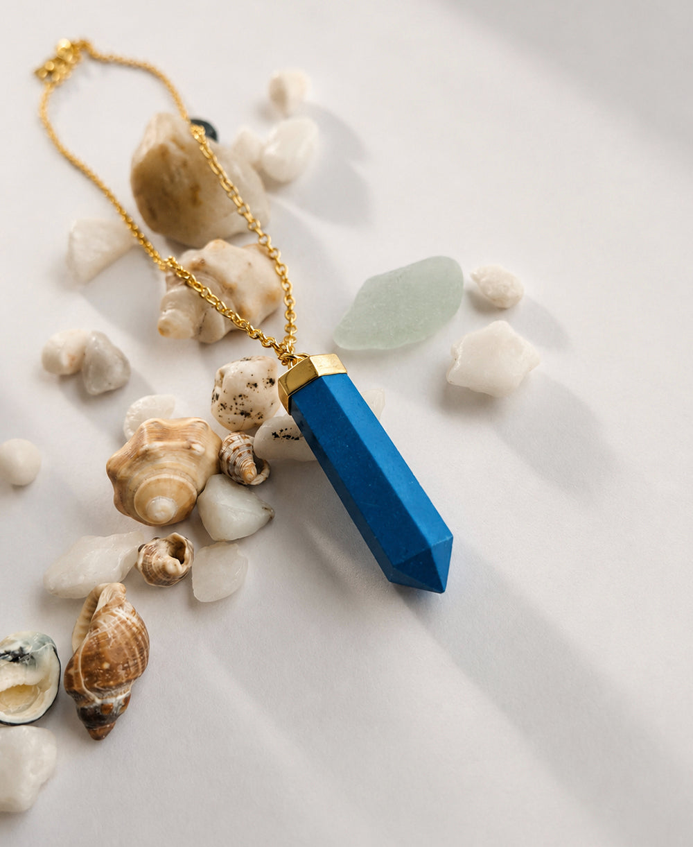 Turquoise Breeze Gold Necklace