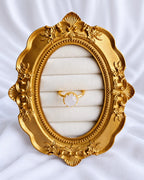 Moonstone 18K Gold Plated Statement Ring