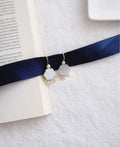 Moonstone Hexagon Pearl Drop Earrings