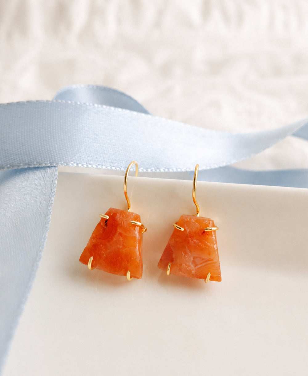 Sun Kissed Carnelian Earrings