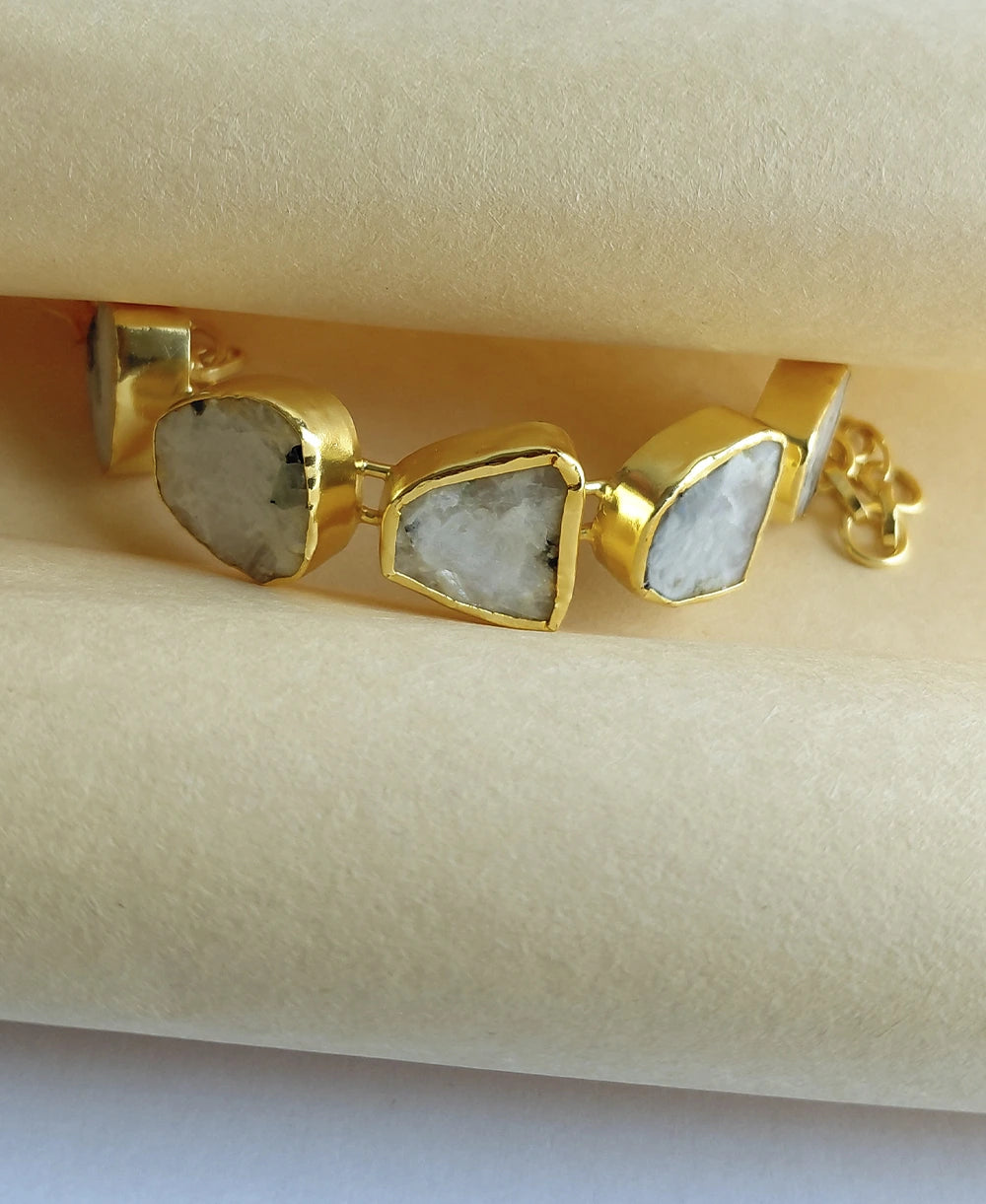 Boho Moonstone Gemstone Bracelet