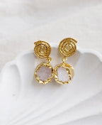 18K Gold-Plated Moonstone Drop Earrings