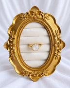 Moonstone 18K Gold Plated Statement Ring