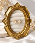 Clear Quartz stud earrings for women