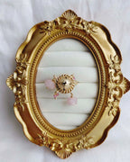 Rose Quartz Heirloom 18K Gold Plated Ring