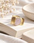 Rose Quartz Statement Ring